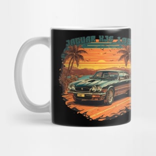 Jaguar XJS 1989 - Classic Car Vector Design Mug